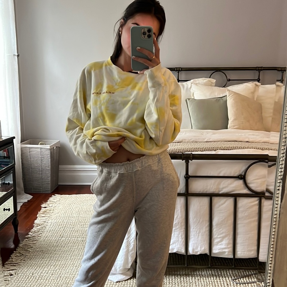 Dead Low Yellow Tie Dye Sweatshirt